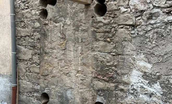 Création d’une porte dans un mur en pierre de 50cm d’épaisseur , Aix-en-Provence, SOSC BETON